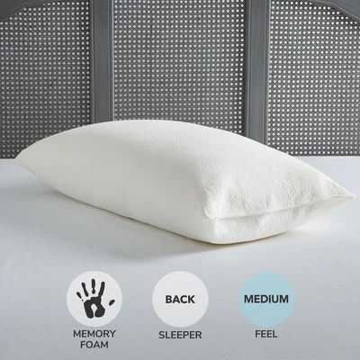 Dunelm Anti Allergy Memory Foam Pillow White