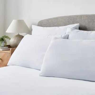 Dunelm Pack of 4 Hypo-allergenic Back & Side Sleeper Pillows White