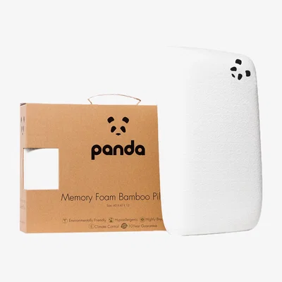 Dunelm Panda Bamboo Pillow White