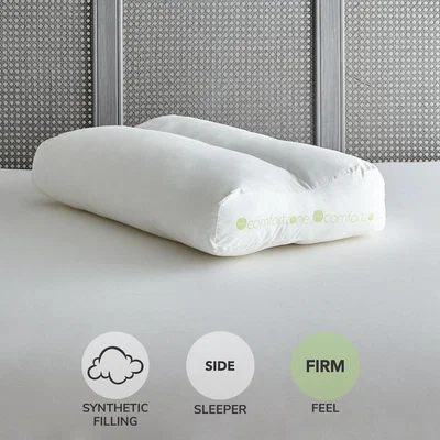 Dunelm Comfortzone Contour Pillow White