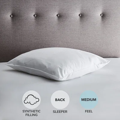 Dunelm Fogarty Soft Touch Continental Square Pillow White