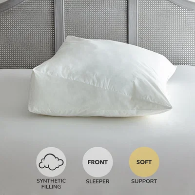 Dunelm Wedge Support Soft-Support Pillow White