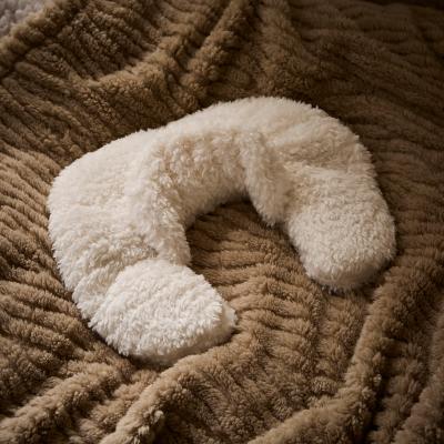 Dunelm Borg Heatable Neck Pillow Cream