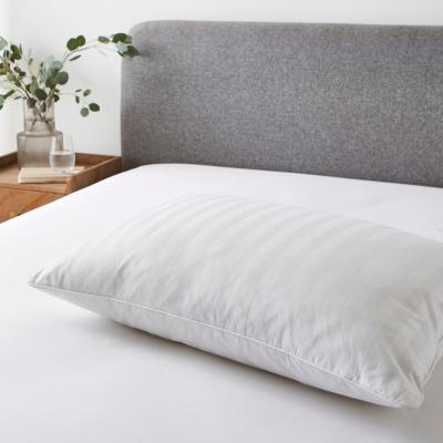 Dunelm Hotel Luxury Cotton Duck Feather and Down Firm-Support Pillow White