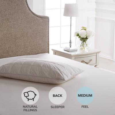 Dunelm Dorma Down Surround Memory Foam Medium-Support Pillow White