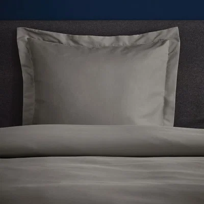 Dunelm Fogarty Soft Touch Slate Grey Continental Square Pillowcase Slate (Grey)