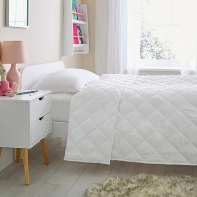 Dunelm 4 Tog Kids Summer Duvet & Pillow Set White