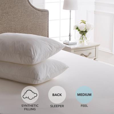Dunelm Dorma Sumptuous Medium Pillow Pair White