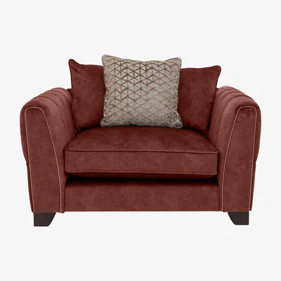 Furniture Village Ariana Pillow Back Fabric Snuggler Chair