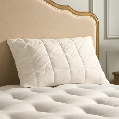 Feather & Black Vispring Luxury Adjustable Wool Pillow, Standard