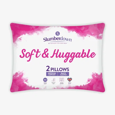 Habitat Slumberdown Soft and Huggable Medium/ Soft Pillow - 2 Pack