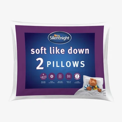 Habitat Silentnight Soft Like Down Pillow - 2 Pack