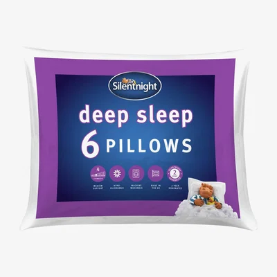Habitat Silentnight Deep Sleep Firm Support Pillow - 6 Pack