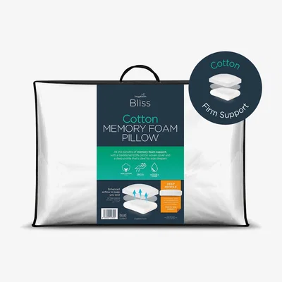 Habitat Snuggledown Bliss Cotton Touch Memory Foam Firm Pillow