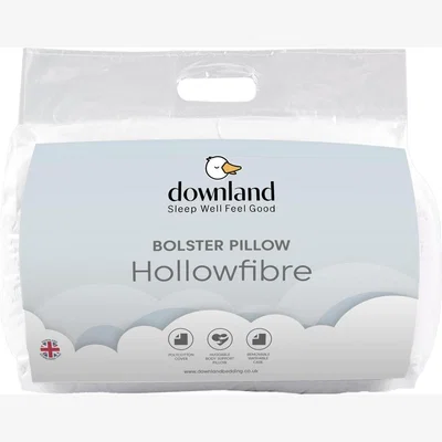 Habitat Downland 4ft6 Bolster Medium Firm Pillow & Free Pillowcase