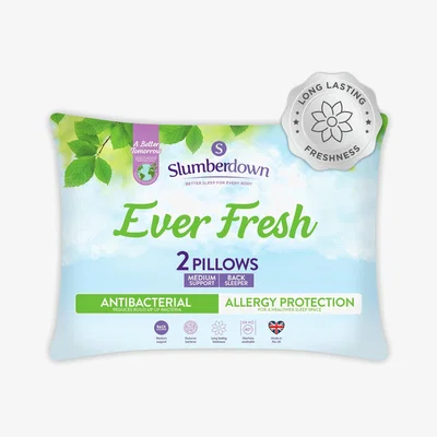 Habitat Slumberdown Ever Fresh Anti-Allergy Medium Pillows - 2 Pack