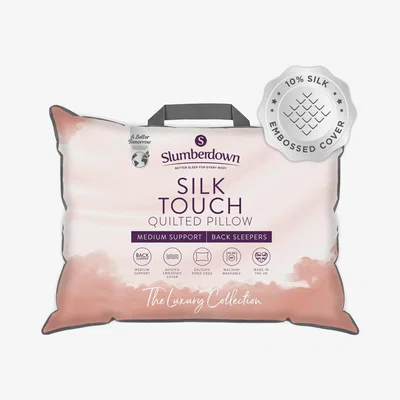 Habitat Slumberdown Silk Touch Support Quilted Pillow