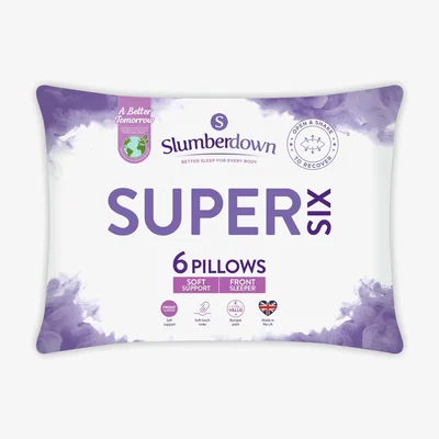 Habitat Slumberdown Super Six Soft Pillows - 6 Pack