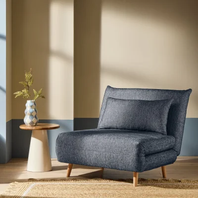 Habitat Habitat Pillow Single Fabric Chairbed - Blue