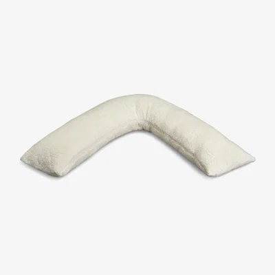 Habitat Habitat Fleece V Shaped Pillow - Cream