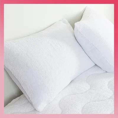 Habitat Slumberdown Thermal Nights Medium Fleecy Pillow - 2 Pack