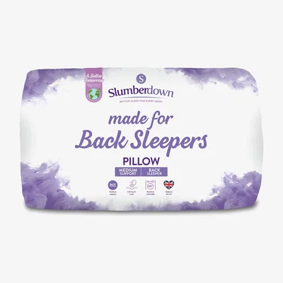 Habitat SlumberDown Medium Support Back Sleeper Pillow