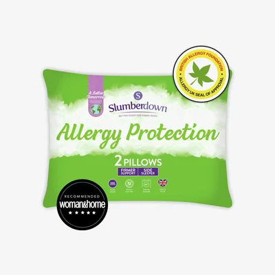 Habitat Slumberdown Allergy Protection Medium/ Firm Pillow - 2 Pack