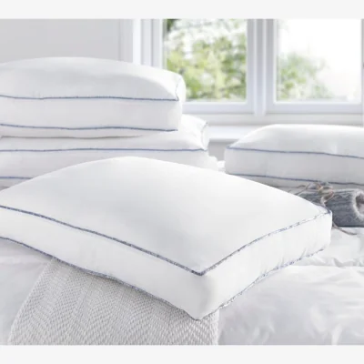 Happy Beds Luxury Bamboo Memory Foam Laytech Foam Pillow - White - Fabric