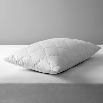 John Lewis John Lewis & Partners Natural Collection Pure Cotton Quilted Standard Pillow Enhancer