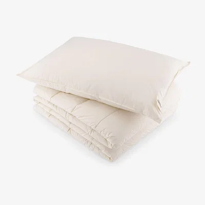 John Lewis Floks Luxury British Wool Duvet & Pillow Bundle, 4-5 Tog