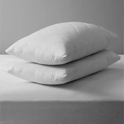 John Lewis John Lewis ANYDAY Quilted Microfibre Standard Pillow Protector, Pair