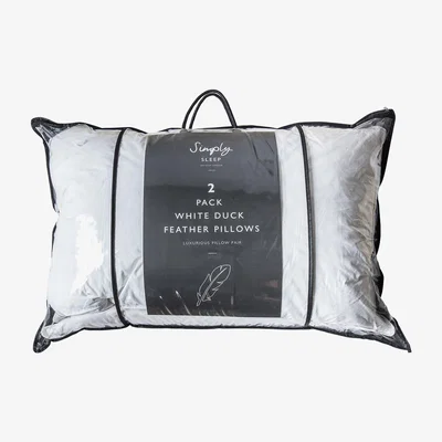 La Redoute 2 Pack Duck Feather Pillow 48x74cm