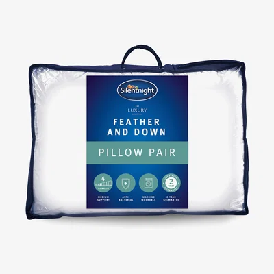La Redoute Pair of Duck Feather And Down Anti Allergy Pillows 74x48cm