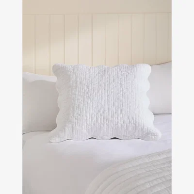 Marks & Spencer M&S Pure Cotton Scallop Edge Pillow Sham White