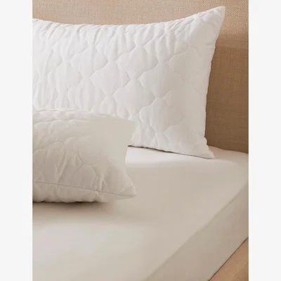 Marks & Spencer Sleep Solutions 2pk Quilted Waterproof Pillow Protectors - White, White