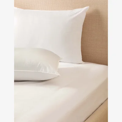 Marks & Spencer M&S 2 Pack Stay Cool Pure Cotton Firm Pillows White