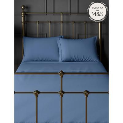 Marks & Spencer M&S 2 Pack Egyptian Cotton 230 Thread Count Pillowcases - Oatmeal, Oatmeal,Ivory,Light Aqua,Purple,White,Silver Grey,Cream,Mink,Midnight Navy