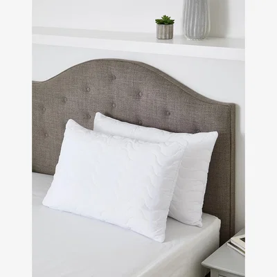 Marks & Spencer M&S 2pk Fresh & Cool Medium Pillows - White, White