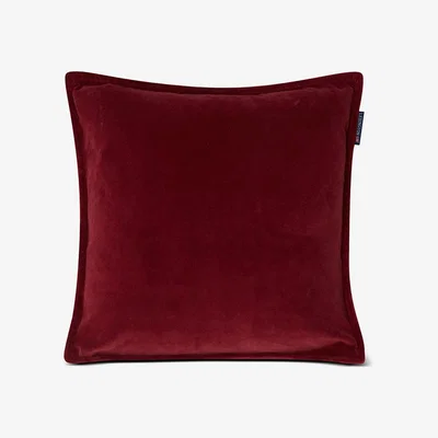 Nordic Nest Lexington Velvet cushion cover with edge 50x50 cm Dark-red
