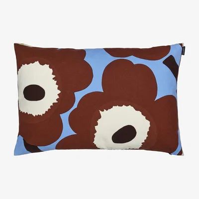 Nordic Nest Marimekko Unikko cushion cover 40x60 cm Light blue-brown-natural white