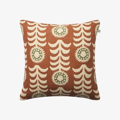 Nordic Nest Chhatwal & Jonsson Alok cushion cover 50x50 cm Terracotta-cactus green