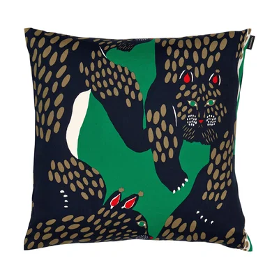 Nordic Nest Marimekko Pieni Ilves pillowcase 50x50 cm Green-off white-dark blue