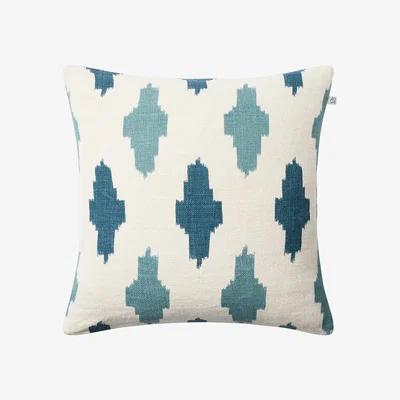 Nordic Nest Chhatwal & Jonsson Ikat Agra pillowcase 50x50 cm Heaven blue-palace blue