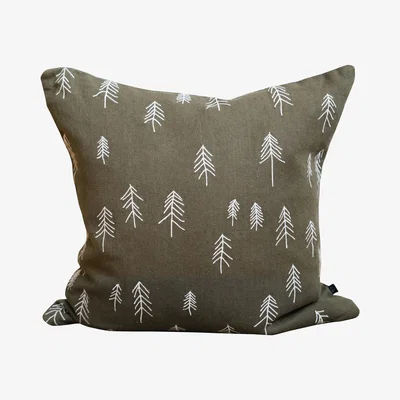Nordic Nest Fine Little Day Tall pillowcase 48x48 cm Green-white