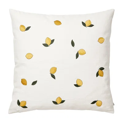 Nordic Nest Broste Copenhagen Lemon pillowcase 50x50 cm Golden yellow