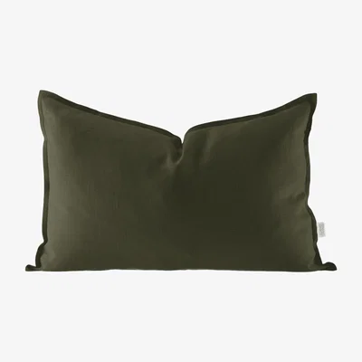 Nordic Nest Scandi Living Calm pillow case linen 40x60 cm Forest Green