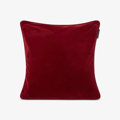 Nordic Nest Lexington Organic Cotton Velvet pillowcase 50x50 cm Red