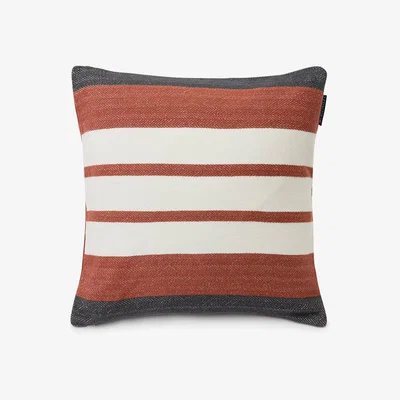 Nordic Nest Lexington Irregular Striped Cotton pillowcase 50x50 cm Copper-Grey