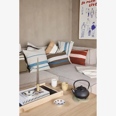 Nordic Nest OYOY Sofuto cushion cover 40x60 cm Blue-clay