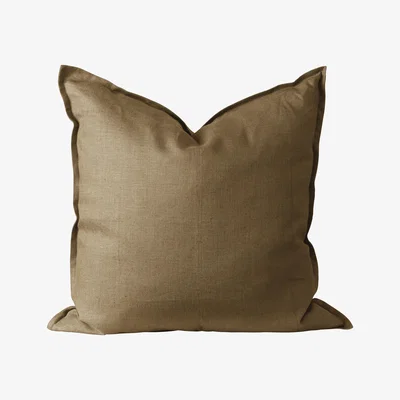 Nordic Nest Scandi Living Calm pillow case linen 50x50 cm Almond Brown